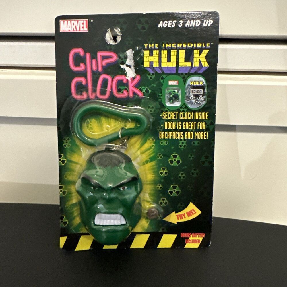 2003 Marvel The Incredible Hulk Clip Clock